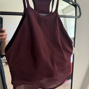 Lululemon Burgundy High-Neck sports bra